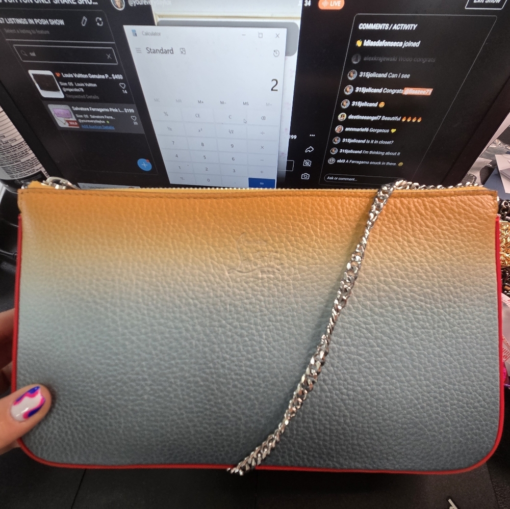 Christian Louboutin Bag new with box and dusty as is shown during live